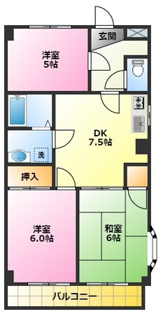 マンションリキリキの物件間取画像